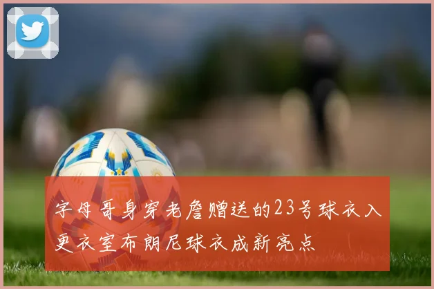 字母哥身穿老詹赠送的23号球衣入更衣室布朗尼球衣成新亮点